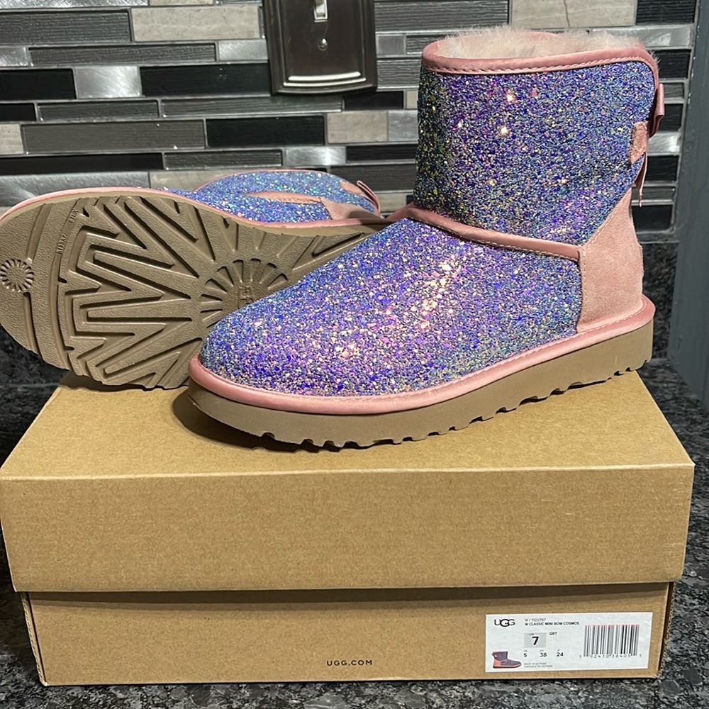 Pink Sequins Ugg